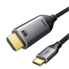 Εικόνα της Καλώδιο Cabletime C160 USB TYPE-C --> HDMI 2.0 4K/60Hz, Coaxial TPE, Nylon Jacket, Aluminium, Gold Plated 1.8m - Μαύρο