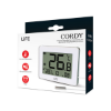 Picture of Digital indoor & outdoor thermometer LIFE CORDY with wired remote sensor and clock - White