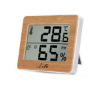 Picture of Digital thermometer & hygrometer LIFE Gem Bamboo - White/Bamboo