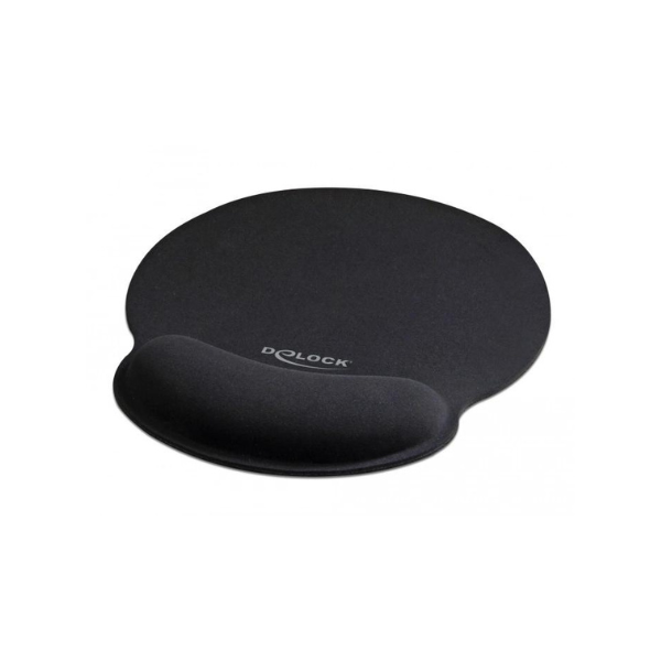 Εικόνα της Mousepad DELOCK 12559 με στήριγμα καρπού 25.2x22.7 cm - Μαύρο