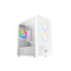 Picture of PC Case Xigmatek Oreo Mini Tower Tempered Glass 3x RGB Fans - Λευκό