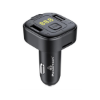 Picture of Car Charger & FM Transmitter Powertech PT-1028 2x USB 12W Bluetooth 5.0 USB MicroSD - Black