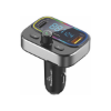 Picture of Car Charger & FM Transmitter Powertech PT-999 2x USB 20W QC3.0 PD Bluetooth 5.0 USB MicroSD RGB - Black