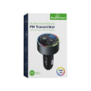 Picture of Car Charger & FM Transmitter Powertech PT-1027 2x Type-C 40W PD Bluetooth 5.0 RGB - Black