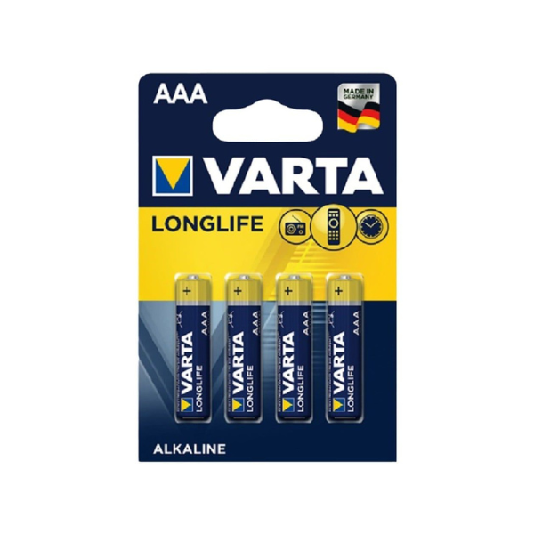 Picture of Varta LongLife LR03/AAAalkaline batteries - 4 pieces