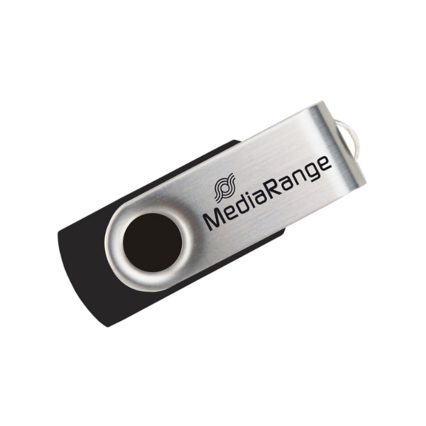 Picture of MediaRange 8GB USB 2.0 MR908  - Black/Silver 