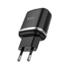 Εικόνα της Φορτιστής Τοίχου Hoco N3 1x USB 18W PD - Q.C 3.0 - Μαύρο 