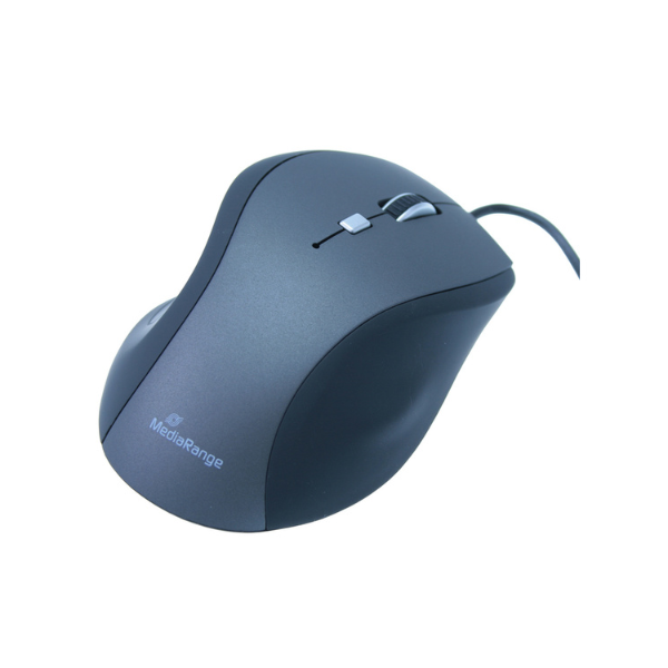 Picture of Wired Mouse MediaRange MROS202 Optical 2400dpi 5 buttons - Black