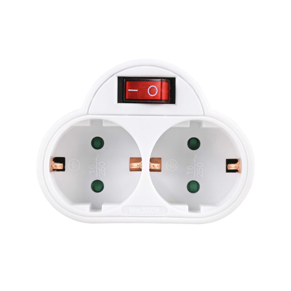 Picture of Socket Sonora PAW201 2x Schuko - White