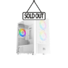 Picture of PC Case Xigmatek Oreo Mini Tower Tempered Glass 3x RGB Fans - Λευκό