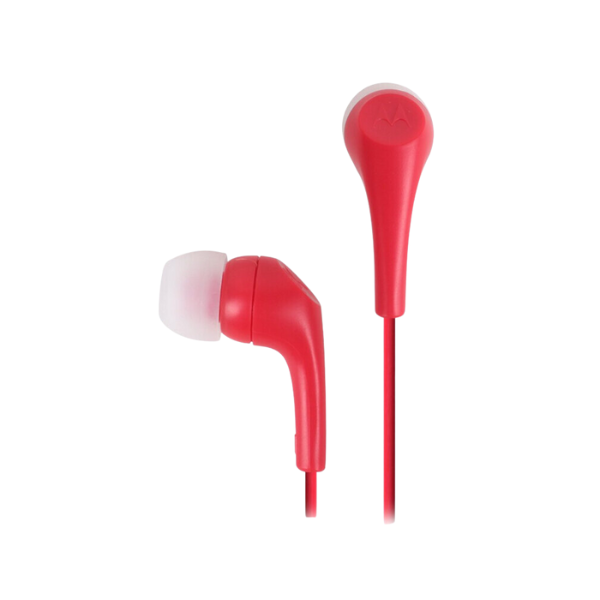 Picture of Motorola Earbuds 2 3.5mm Wired Earphones with Microphone 1.2m - Red