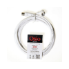 Picture of Coaxial antenna cable Osio OSK-1330 Male/Male with female adapter 2.5m 75 Ω - White