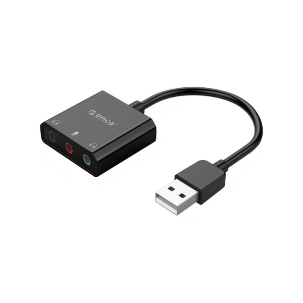 Εικόνα της Εξωτερική κάρτα ήχου Orico SKT3 USB 2.0 3x 3.5mm - Μαύρο