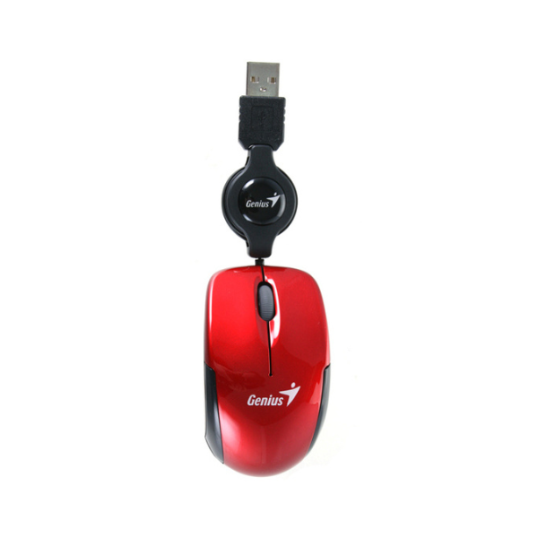 Picture of Wireless Mouse Genius Micro Traveller Optical 1000dpi 3 buttons - Red