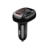 Picture of Usams Usams CC143 2x USB A & 1x Type-C 50W QC3.0 PD Bluetooth 5.0 USB MicroSD USB Charger & FM Transmitter - Black