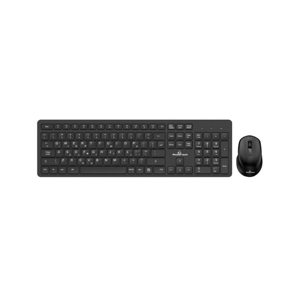 Picture of Powertech Wireless Keyboard/Mouse Set PT-837 - Black