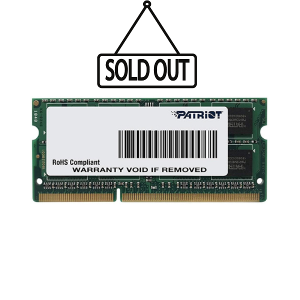 Εικόνα της RAM Patriot Signature SO-DIMM DDR3L 4GB 1600MHz CL11 1.35V 1R/DS