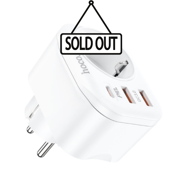 Picture of Wall charger HOCO NS3 3x USB 20W - White