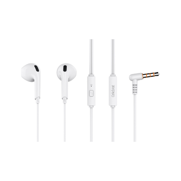 Picture of Celebrat Wired Earphones 3.5mm G20  - White