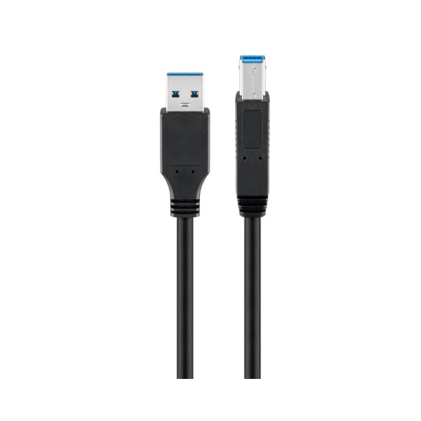 Εικόνα της Goobay Καλώδιο USB A 3.0 σε USB Type-B 3m 93654 - Μαύρο 