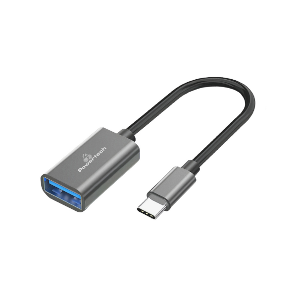 Εικόνα της Powertech Αντάπτορας USB A σε USB Type-C PTR-0146 - Γκρι