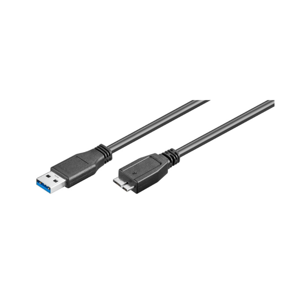 Εικόνα της Goobay Καλώδιο USB A 3.0 σε USB Type-B Micro 0.5m 95734 - Μαύρο 