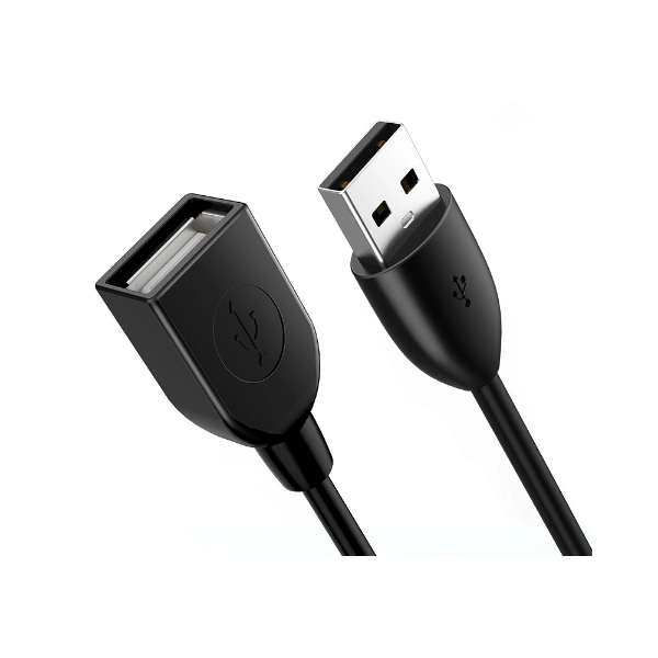 Εικόνα της Cabletime Καλώδιο Επέκτασης USB A σε USB A 1m CT-AMAF2 - Μαύρο 