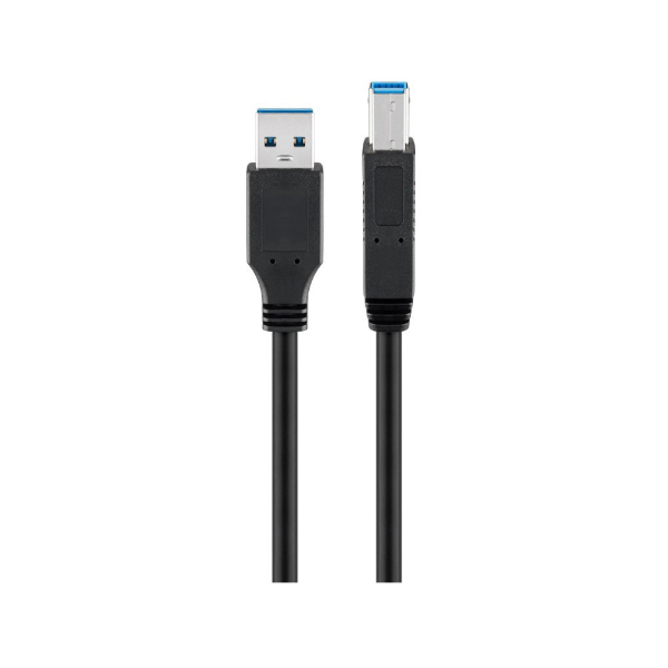 Εικόνα της Goobay Καλώδιο USB A 3.0 σε USB Type-B 1.8m 93655 - Μαύρο 