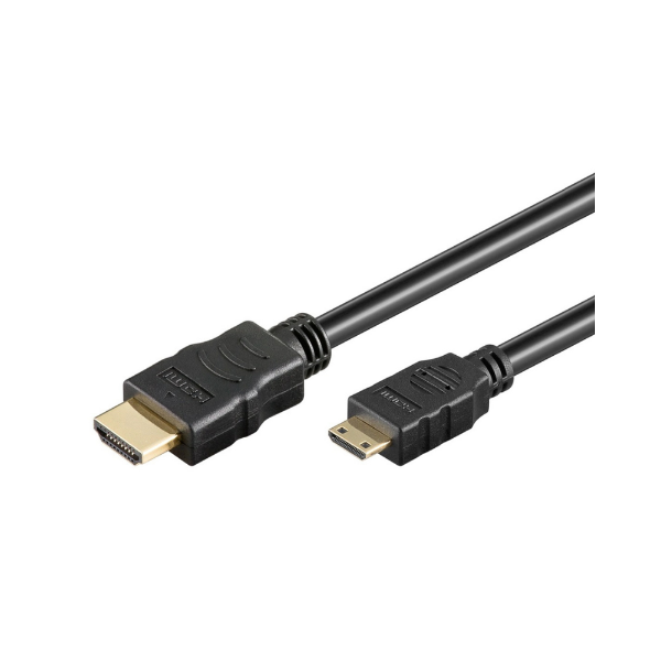 Εικόνα της Goobay Καλώδιο HDMI 2.0 σε HDMI Mini 4K/60Hz 1.5m 74082 - Μαύρο