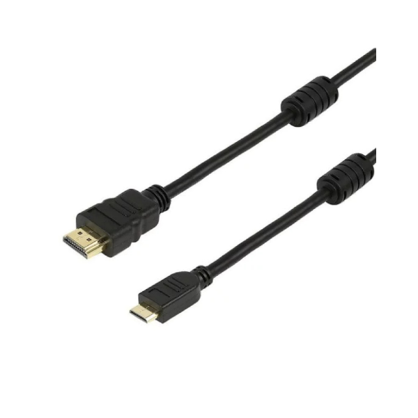 Εικόνα της Powertech Καλώδιο HDMI 1.4 σε HDMI Mini  3m CAB-H012 - Μαύρο ιγραφή