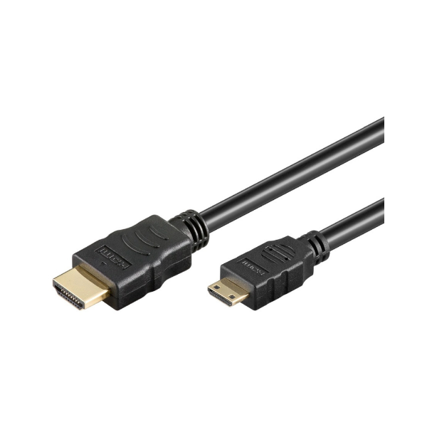 Εικόνα της Goobay Καλώδιο HDMI 1.4 σε HDMI Mini 4K/30Hz 1.5m 31931 - Μαύρο 